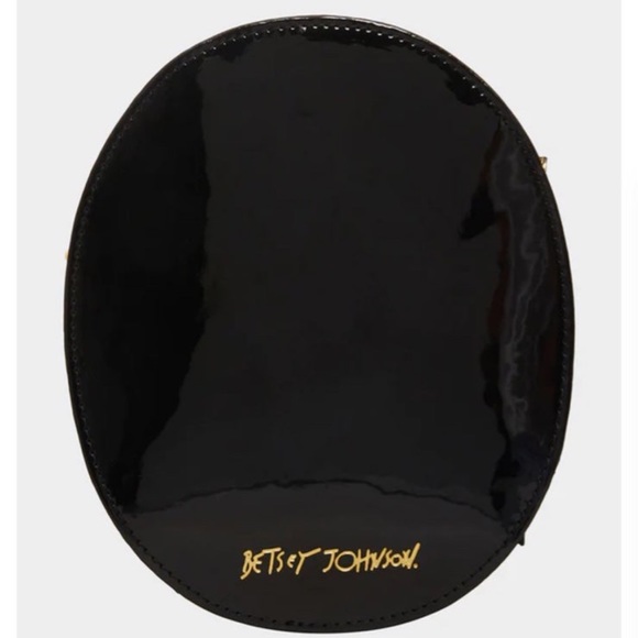 New Betsey Johnson GINGERBREAD BONES CROSSBODY BLACK MULTI - Picture 7 of 9